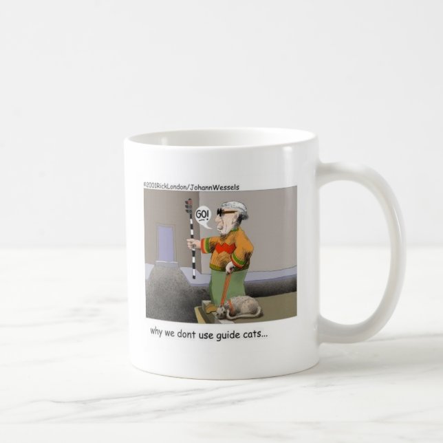 Ledar Katter Roliga Kattpresenter & Samlarobjekt Kaffemugg (Höger)