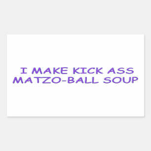 LEDAR- MATZO-BALL REKTANGULÄRT KLISTERMÄRKE