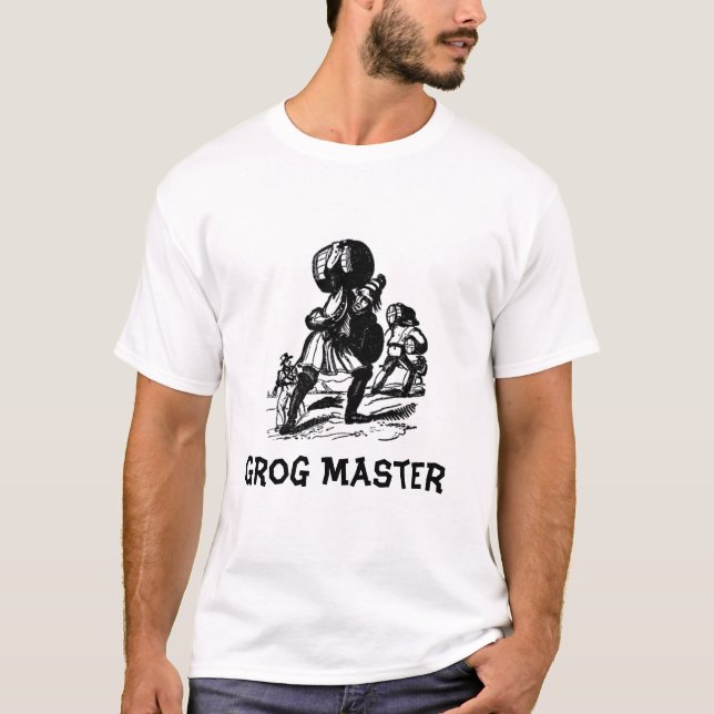 Ledar- piratGrog Tee Shirt (Framsida)