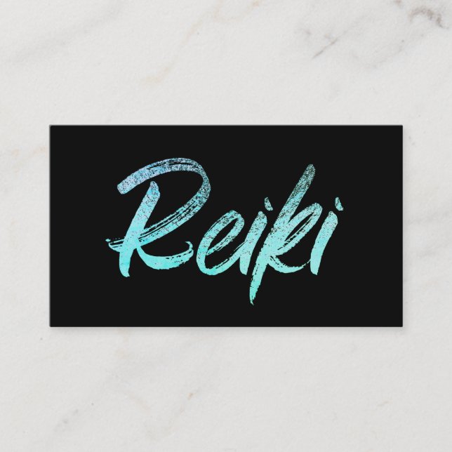 *~* ledar- Reiki eller praktikerenergibotemedel Visitkort (Framsida)