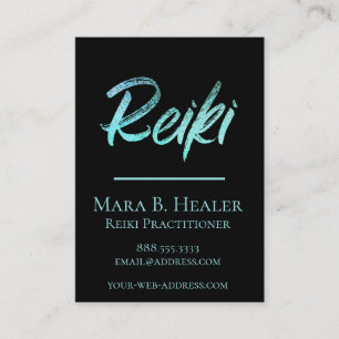 *~* ledar- Reiki eller praktikerenergibotemedel Visitkort