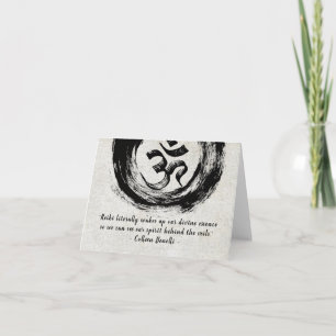 Ledar- Reiki och citationstecken för Kort