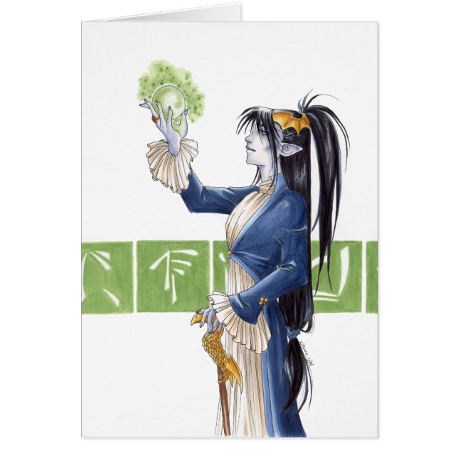 Ledar- runa hälsningskort (Framsidan)