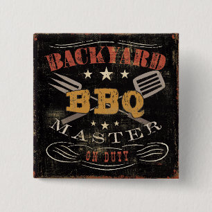 Ledar- trädgårdBBQ Knapp