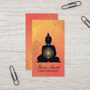 Ledar- visitkortar för Yogainstruktör och Reiki Visitkort