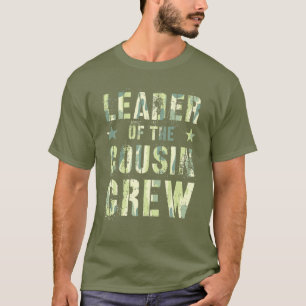 LEDARE FÖR COUSIN CREW FUNny Camo Summer Vacati T Shirt