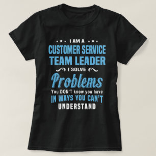 Ledare för kundserviceteam t shirt