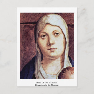 Ledare för Madonna av Antonello Da Messina Vykort