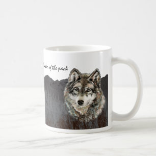 Ledare för Packs Humor-Varg-djuret Kaffemugg