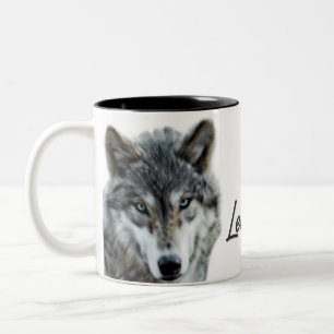 Ledare för Vargen Pack Woodland Theme Två-Tonad Mugg