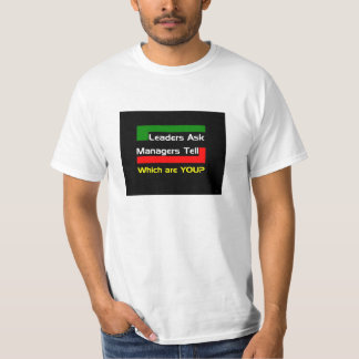 Ledare frågar tee shirt