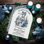 Ledaren för vårt paket Varg 30års födelsedag Party Inbjudningar<br><div class="desc">"Ledaren för vårt paket håller på att vända 30",  30års födelsedag för din favoritAlfa. Har en stor ensam varg som silhuetterats mot en evergreen-skog.</div>