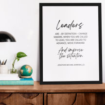 Ledarna är per definitionsändringsmakare