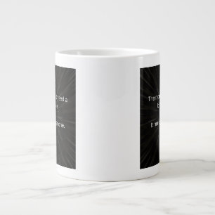 Ledarskap är tydlighet, inte volym jumbo mugg
