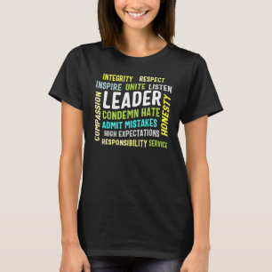 Ledarskap Ledar Integritet Förenta Cottagecore Ins T Shirt