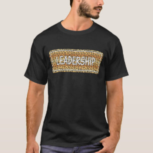 Ledarskap Leopard Mönster, Snyggt Leaagement Tea T Shirt