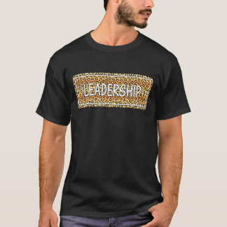 Ledarskap Leopard Mönster, Snyggt Leaagement Tea T Shirt