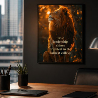 Ledarskap och Mod Poster