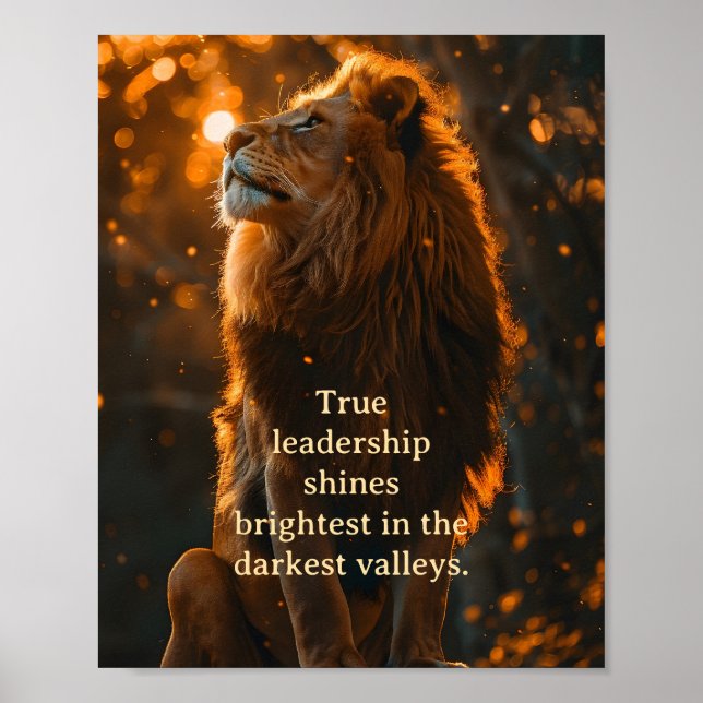 Ledarskap och mod poster (Framsidan)