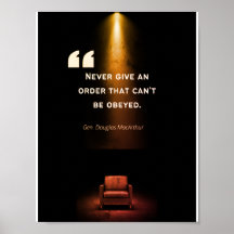 Ledarskap Poster - Douglas MacArthur