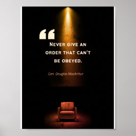 Ledarskap Poster - Douglas MacArthur