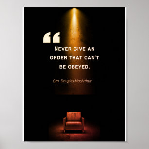 Ledarskap Poster - Douglas MacArthur