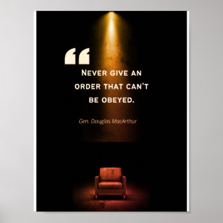 Ledarskap Poster - Douglas MacArthur