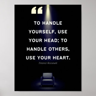 Ledarskap Poster - Elanor Roosevelt Quote