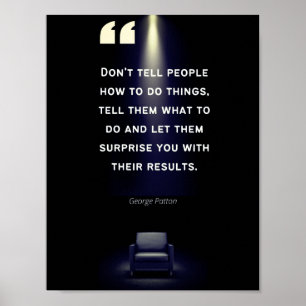 Ledarskap Poster - George Patton Quote