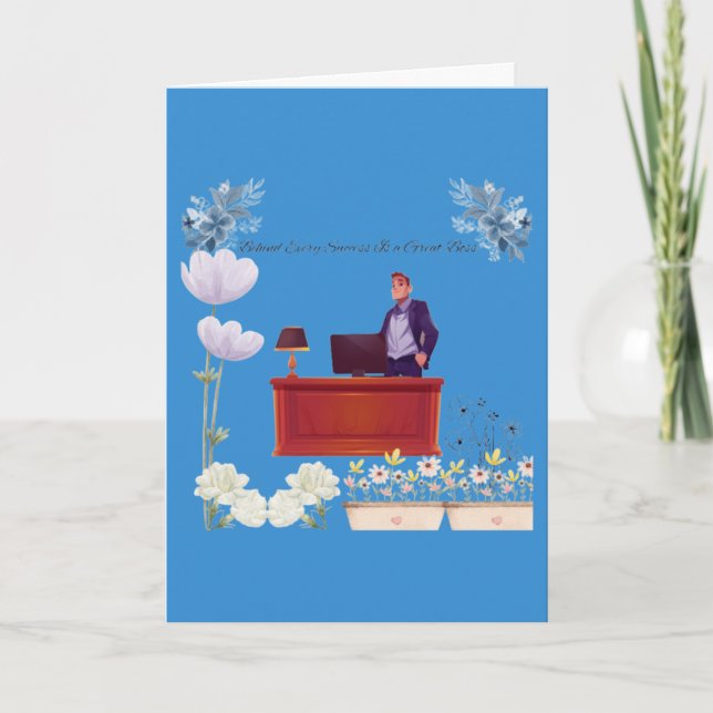 Ledarskapets kraft cerulean kort (Framsida)