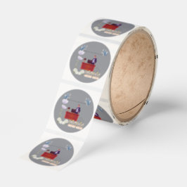 Ledarskapets kraft grå runt klistermärke