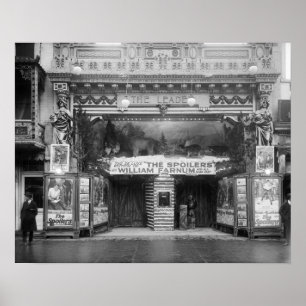 Ledarteatern, 1921. Vintage Photo Poster