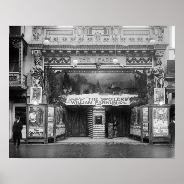 Ledarteatern, 1921. Vintage Photo Poster (Framsidan)