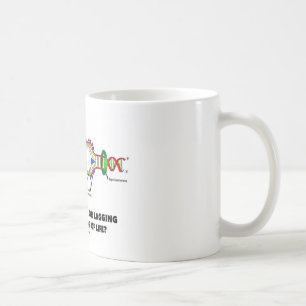 Leder eller klämmer du i livets banor? kaffemugg