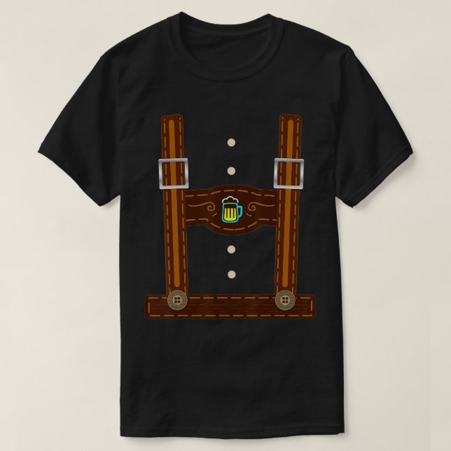 Lederhosen Costume Oktoberfest Gifts Manar German T Shirt (Design framsida)