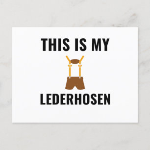 Lederhosen Helg Vykort