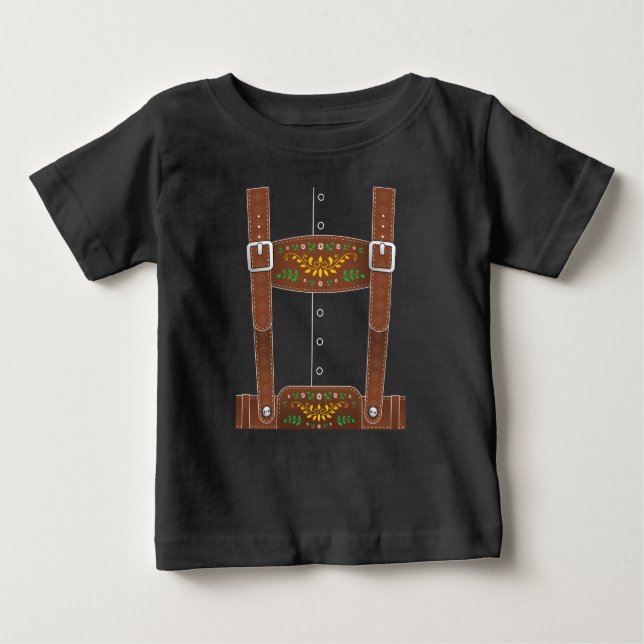 Lederhosen Oktoberfest German Culture Halloween T Shirt (Framsida)