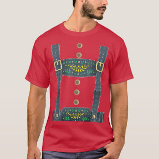 Lederhosen Suspenders Oktoberfest Bavarian München T Shirt