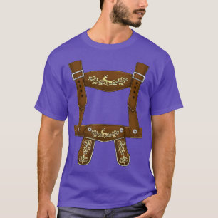 Lederhosen Suspenders Oktoberfest Costume Bavarian T Shirt