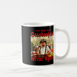 Lederhosen Trump Dricker Öl Make Great Again Kaffemugg