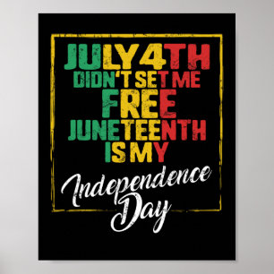 Ledig 1776 juli 4:e svartvit gäst poster