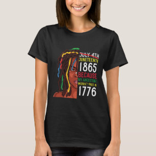 Ledig 1776 juli 4:e svartvit gäst t shirt