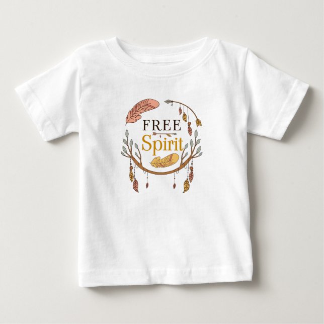 Ledig ande Skogsstil Grenar Blommor T Shirt (Framsida)