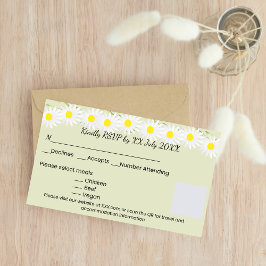 Ledig Daisy RSVP-kort OSA Kort