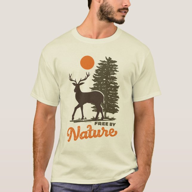 Ledig efter natur t shirt (Framsida)