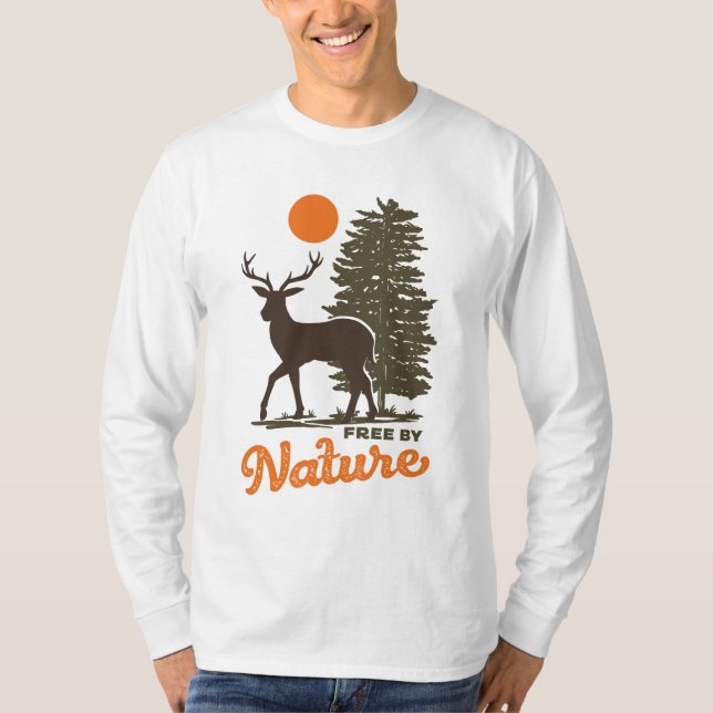 Ledig efter natur t shirt (Framsida)