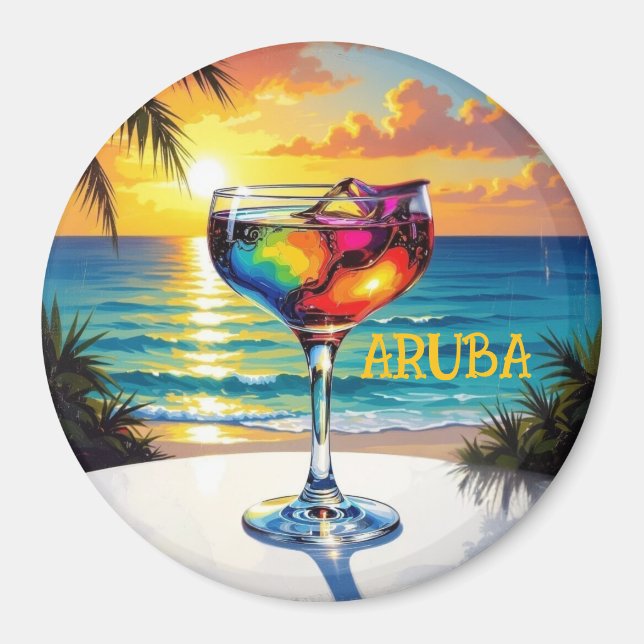 Ledig eftermiddag på aruba magnet (Framsidan)