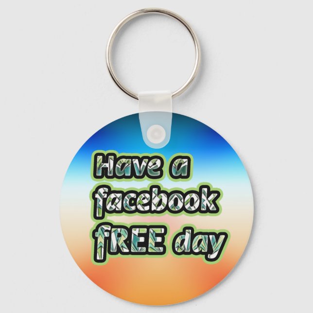 Ledig Facebook-dag Nyckelring (Framsida)