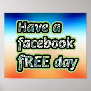Ledig Facebook-dag Poster