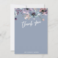 Ledig handskrifts typografi Blomst Dusty Blue